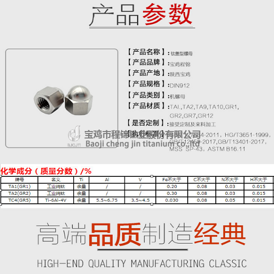 盖型螺母(图2)